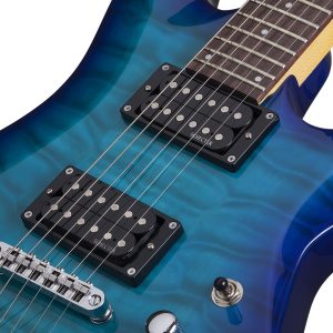 Guitarra elétrica SCHECTER C-6 PLUS Ocean Blue Burst