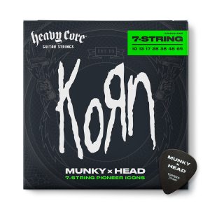 Encord. p/guit. eléctrica Korn Heavy Core 10-65 (7 cordas) KRHCN1065