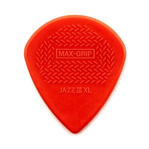 Saco com 24 palhetas NYLON Max Grip Jazz III 581RXLN (vermelho)